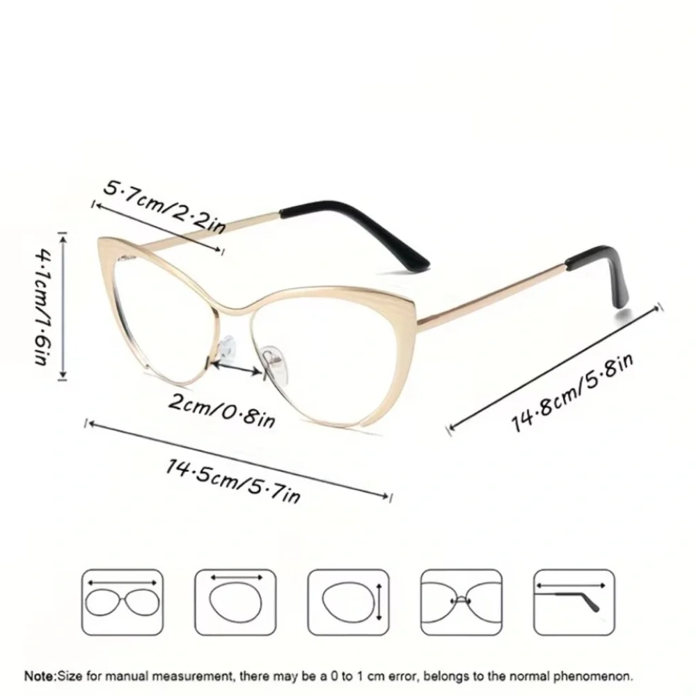 (New in package)Elegant Black Cat-Eye Glasses
